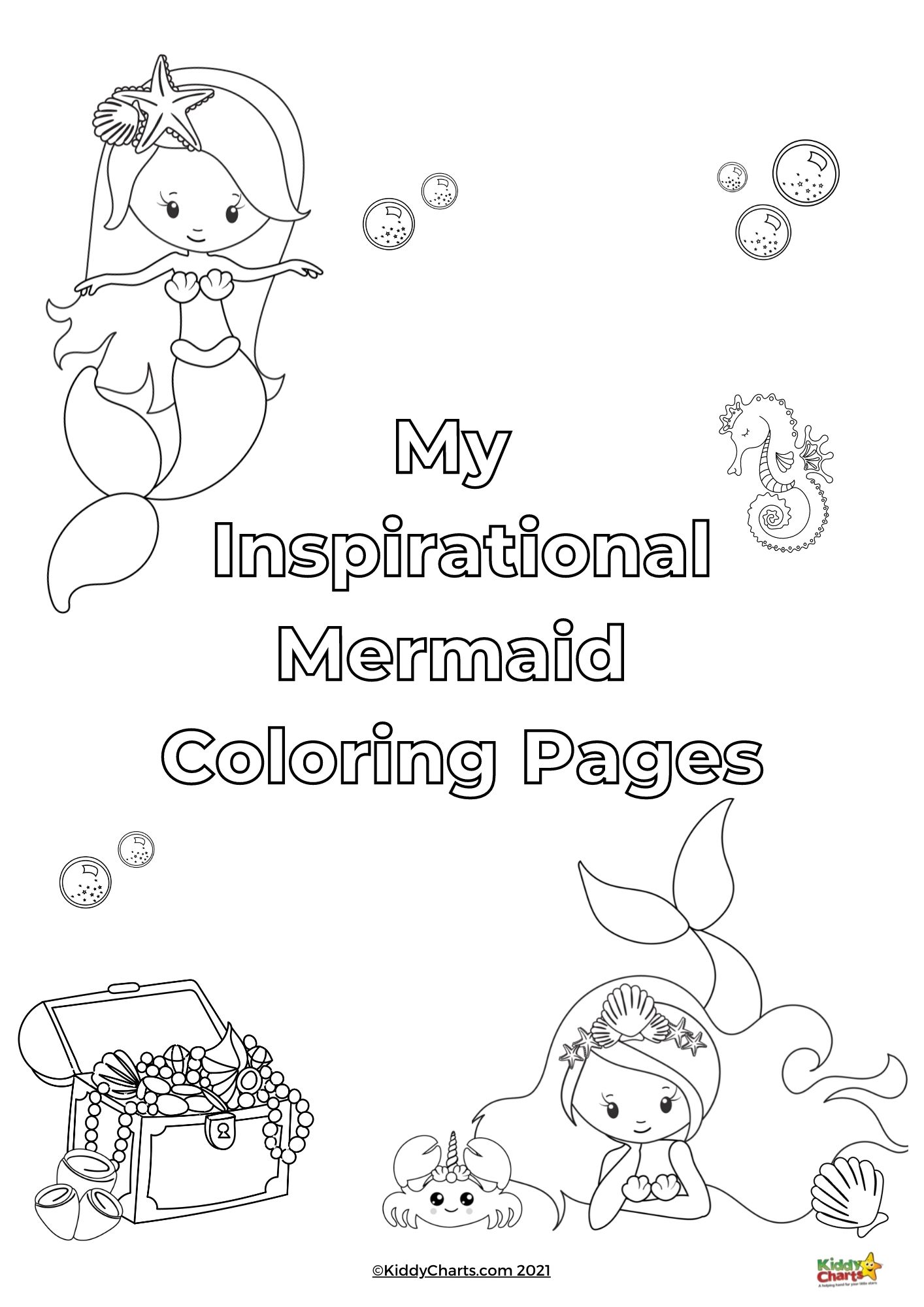 140+ Coloring Page Mermaid: Dive into a Sea of Colors 57