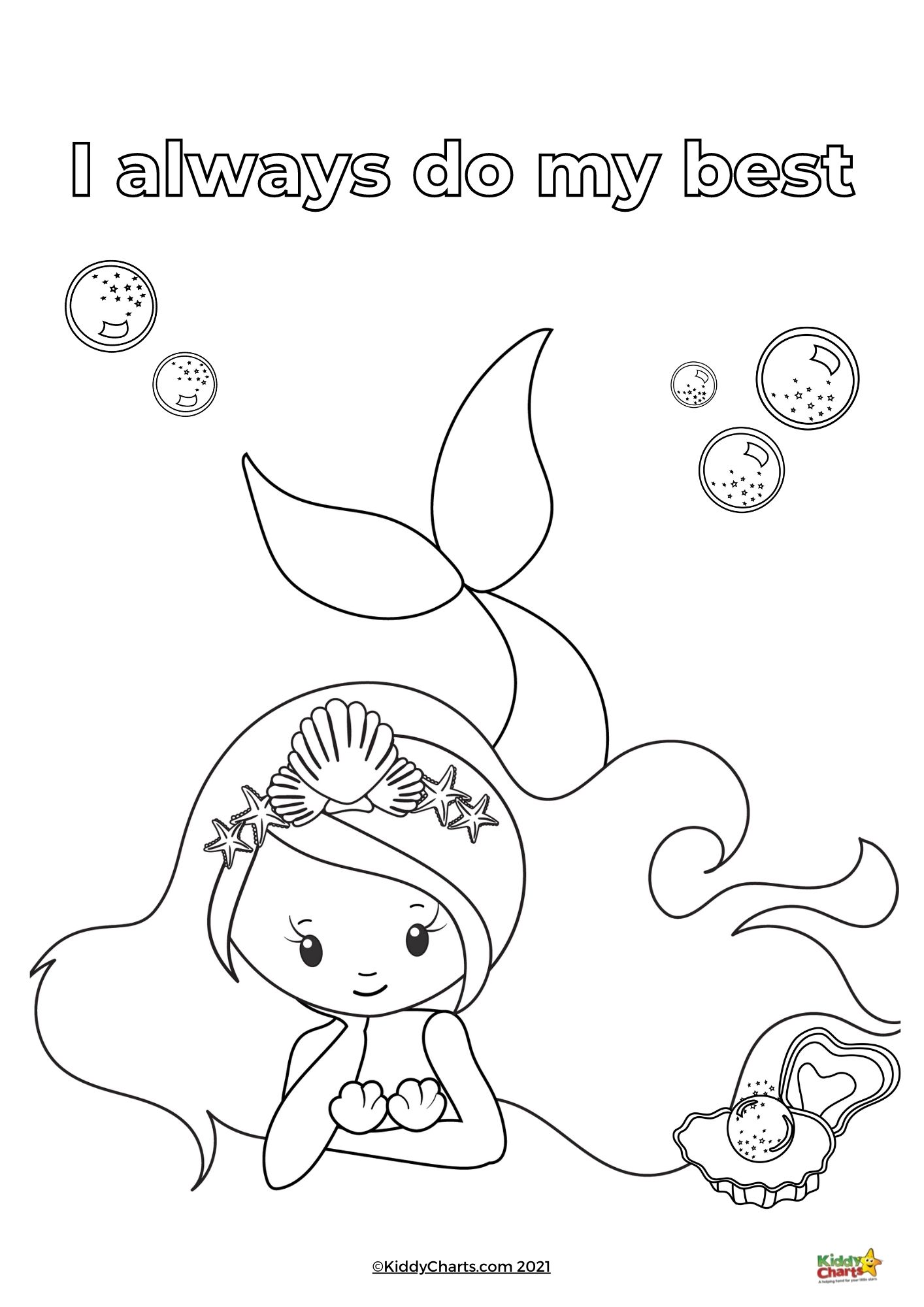 140+ Coloring Page Mermaid: Dive into a Sea of Colors 59