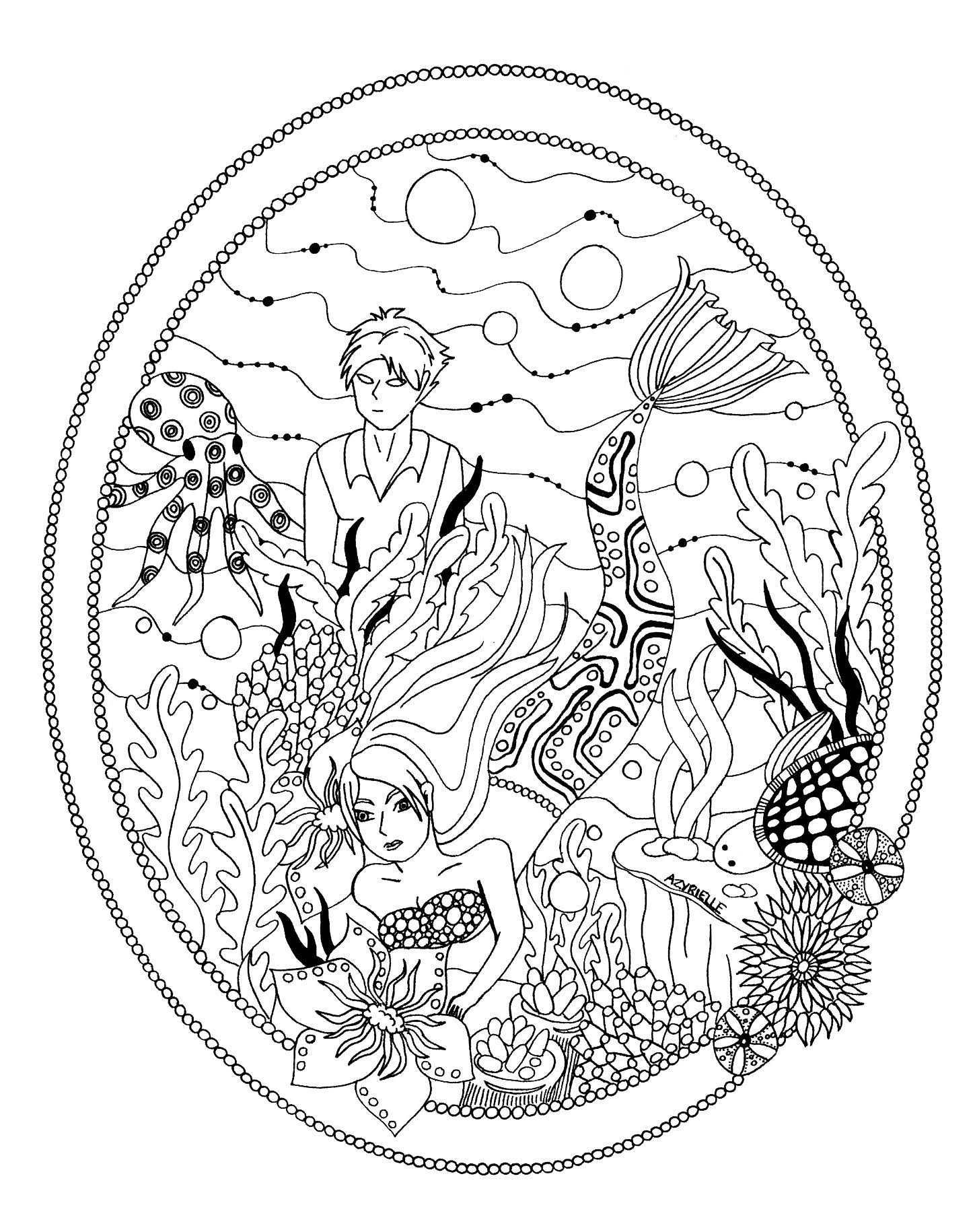 140+ Coloring Page Mermaid: Dive into a Sea of Colors 63