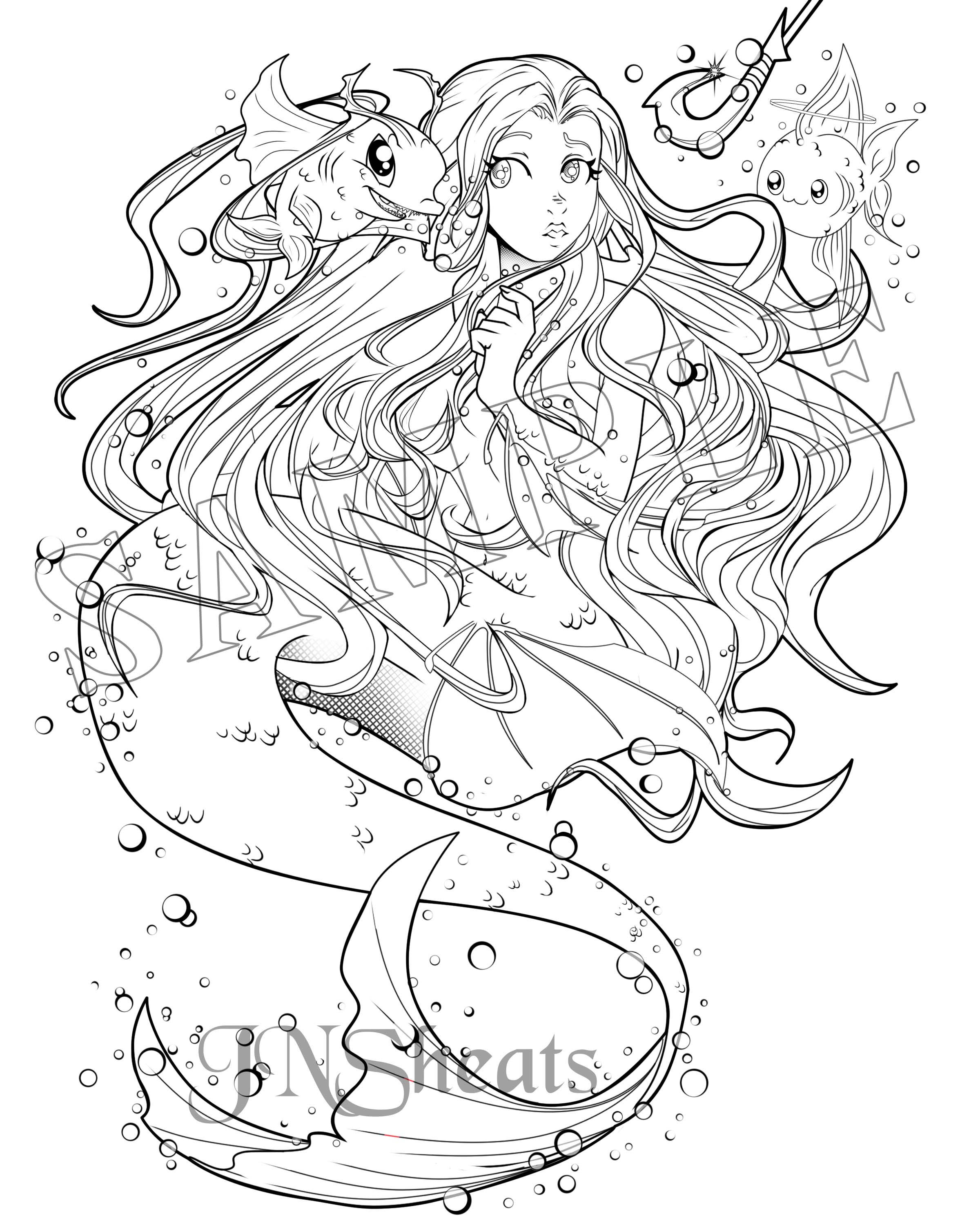 140+ Coloring Page Mermaid: Dive into a Sea of Colors 7