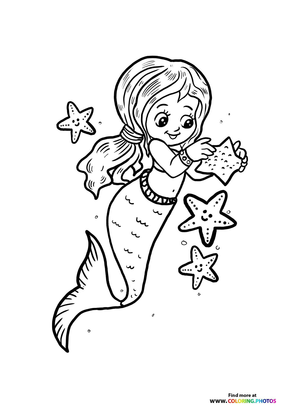 140+ Coloring Page Mermaid: Dive into a Sea of Colors 73