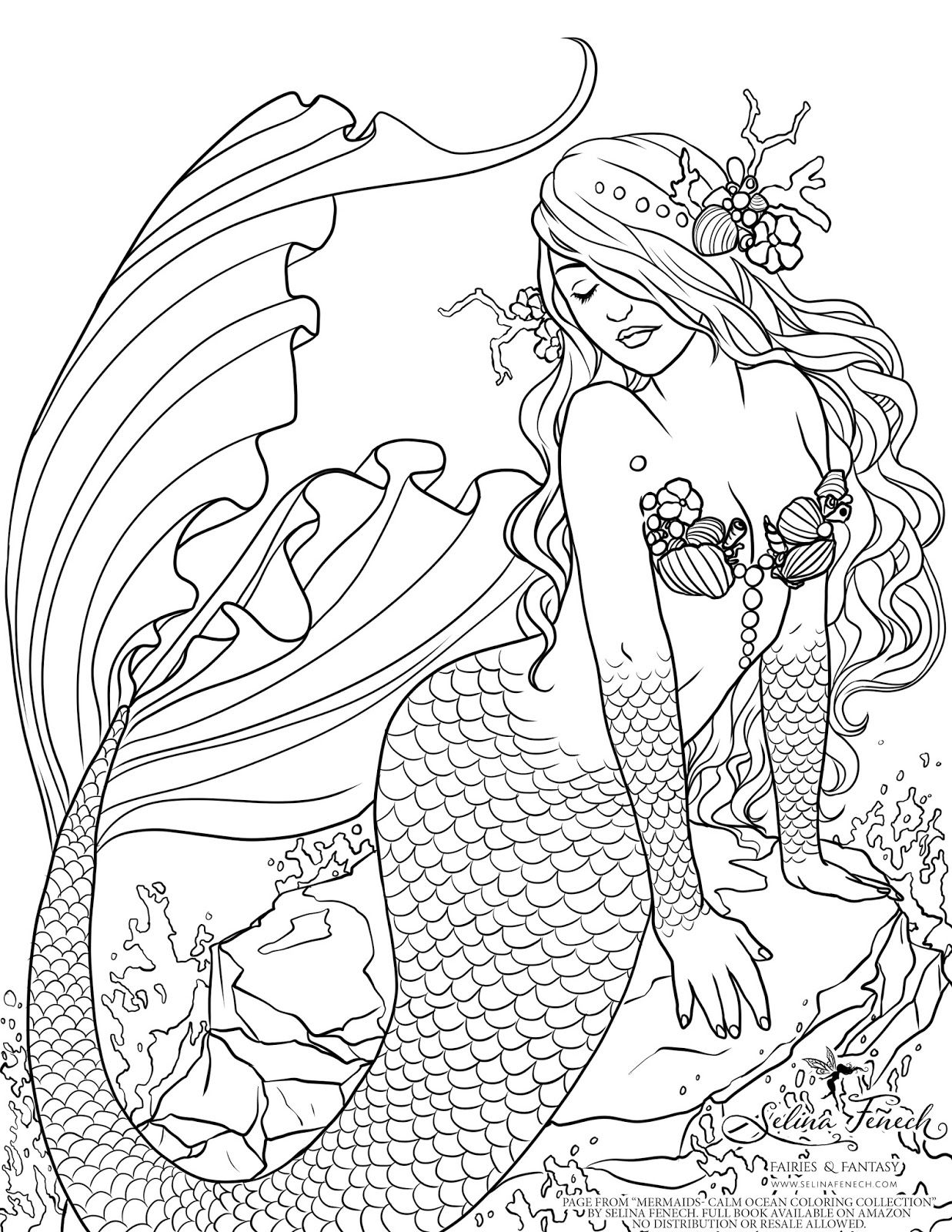 140+ Coloring Page Mermaid: Dive into a Sea of Colors 78