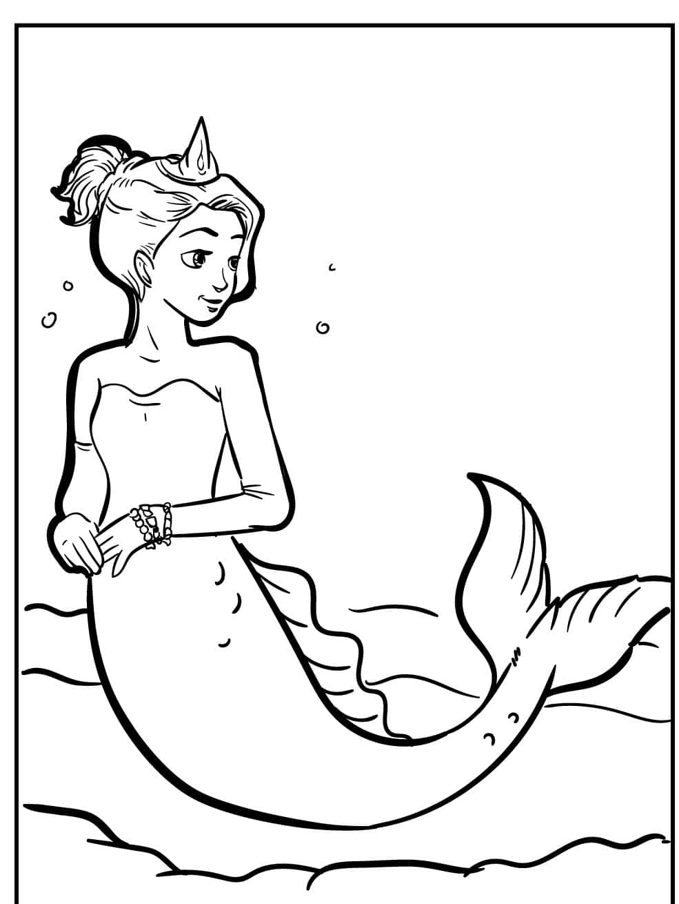 140+ Coloring Page Mermaid: Dive into a Sea of Colors 95