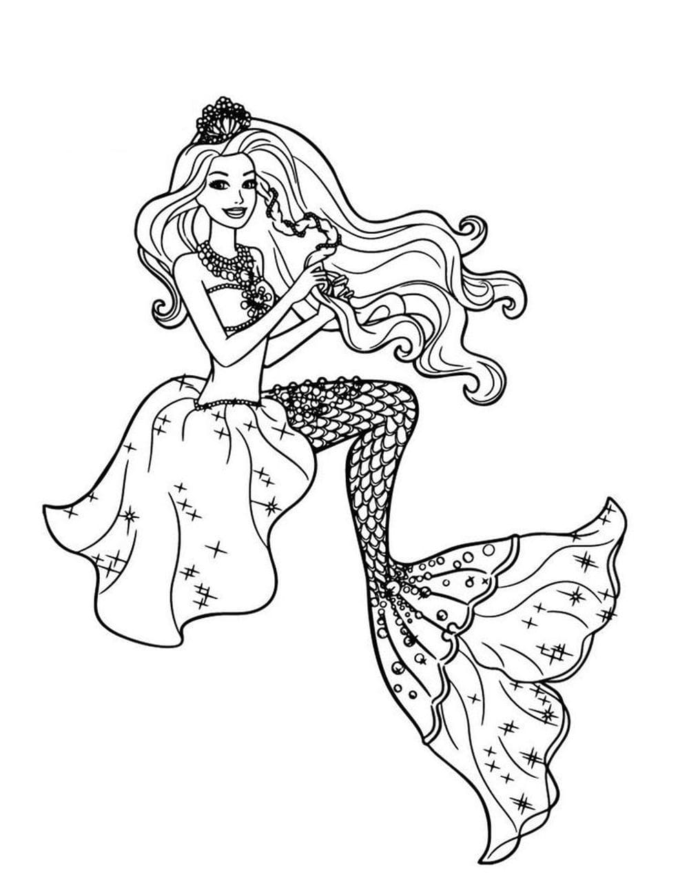 140+ Coloring Page Mermaid: Dive into a Sea of Colors 97