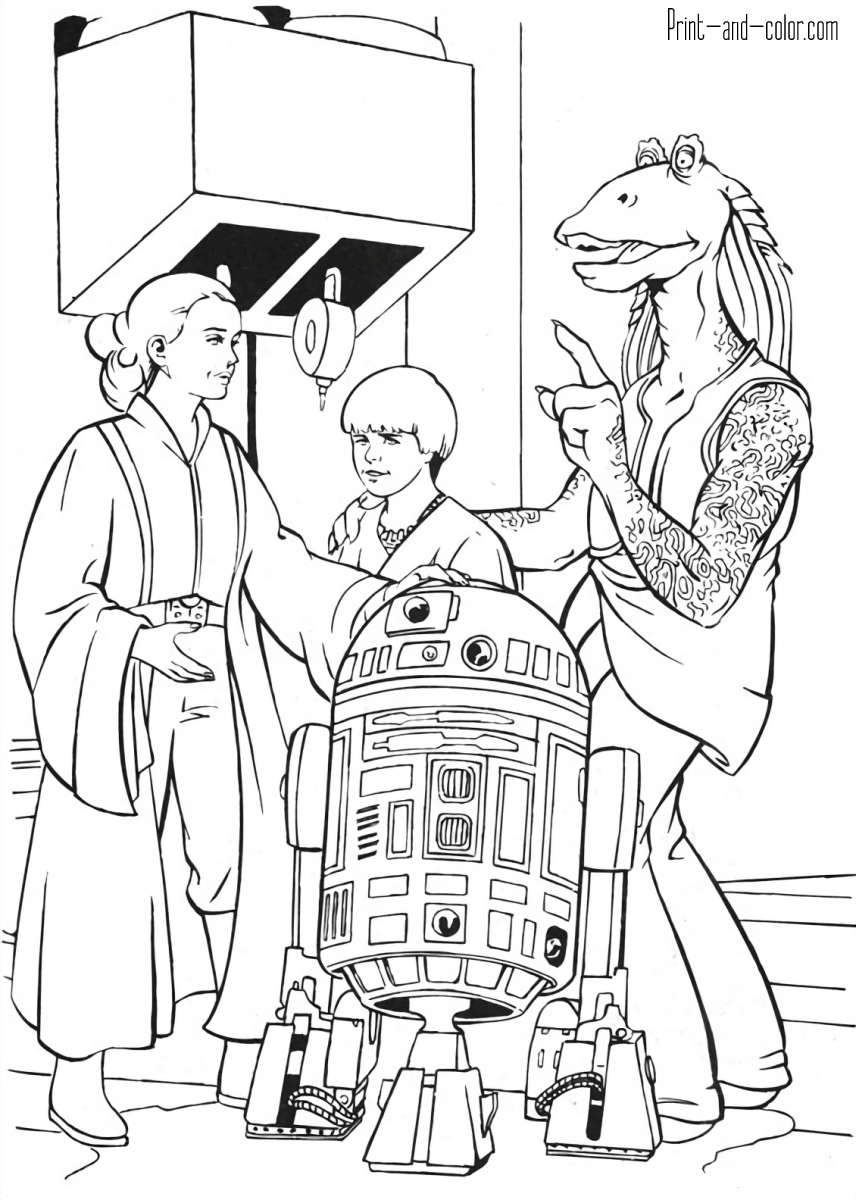 140+ Star Wars Coloring Pages Collection 129