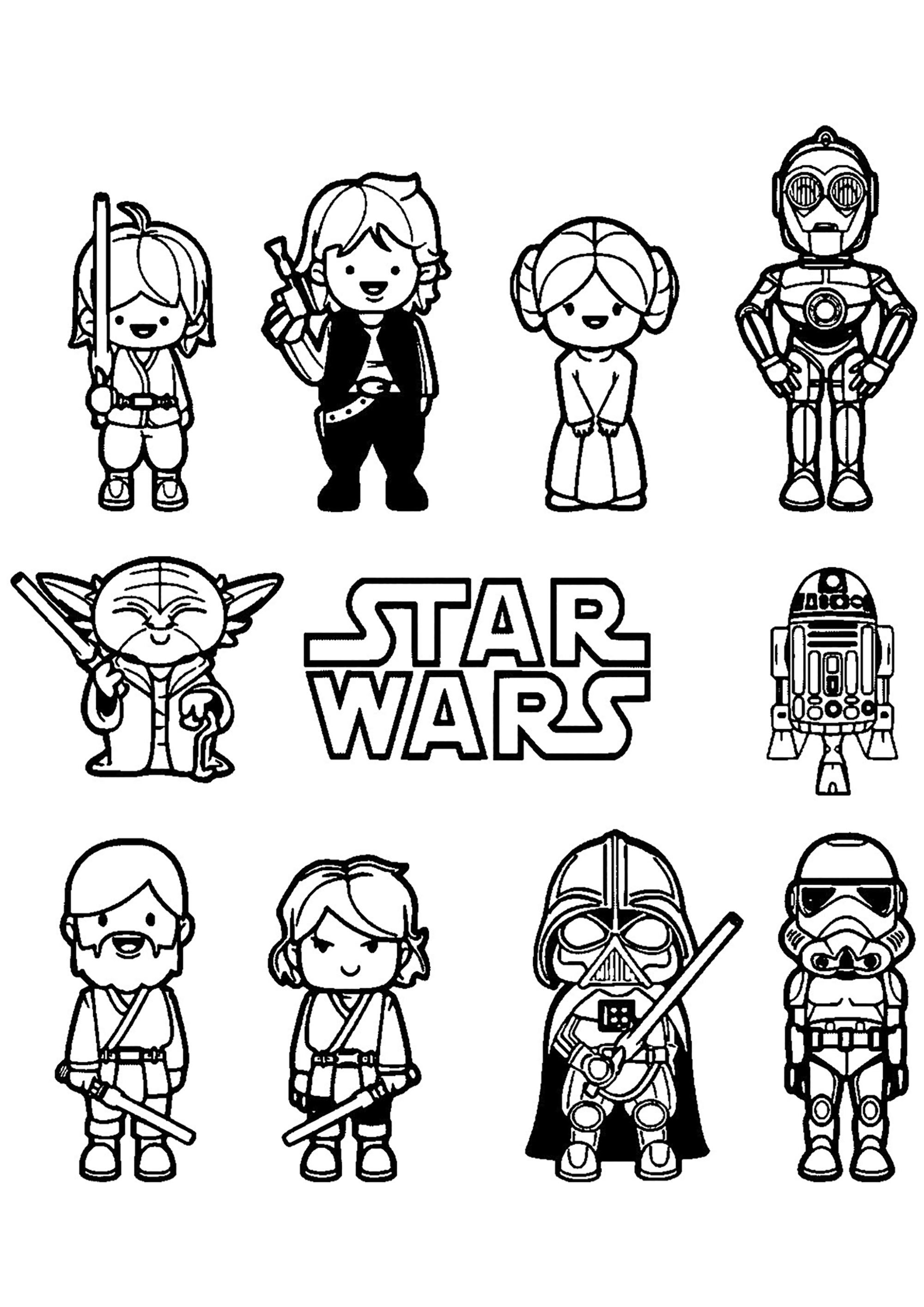 140+ Star Wars Coloring Pages Collection 14