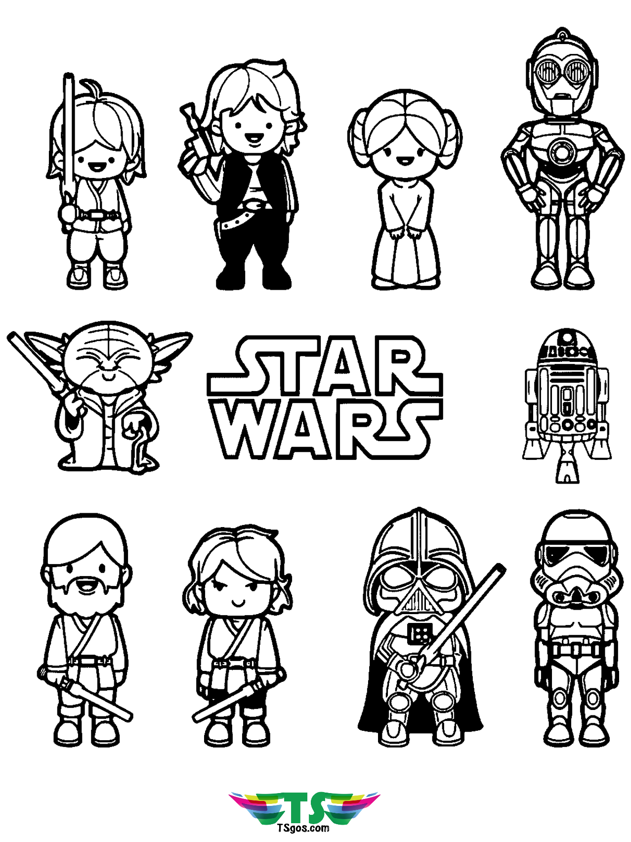 140+ Star Wars Coloring Pages Collection 24