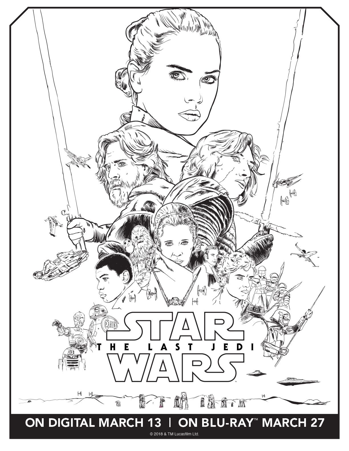 140+ Star Wars Coloring Pages Collection 35