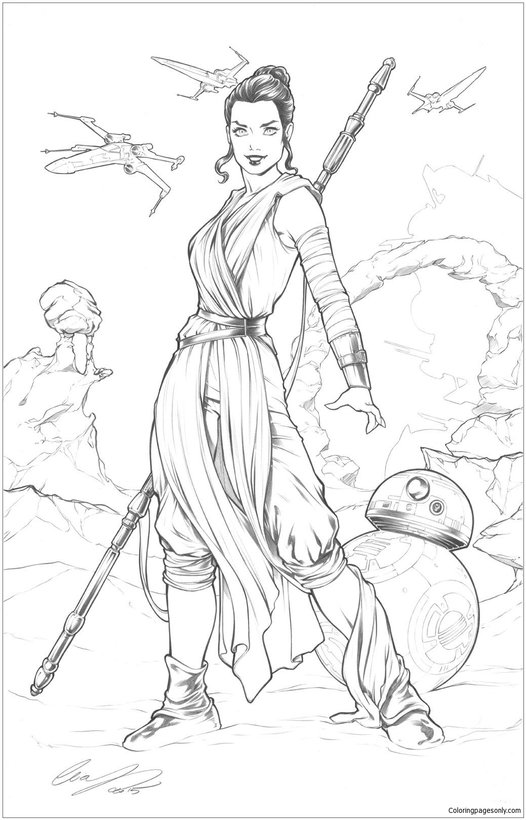 140+ Star Wars Coloring Pages Collection 38