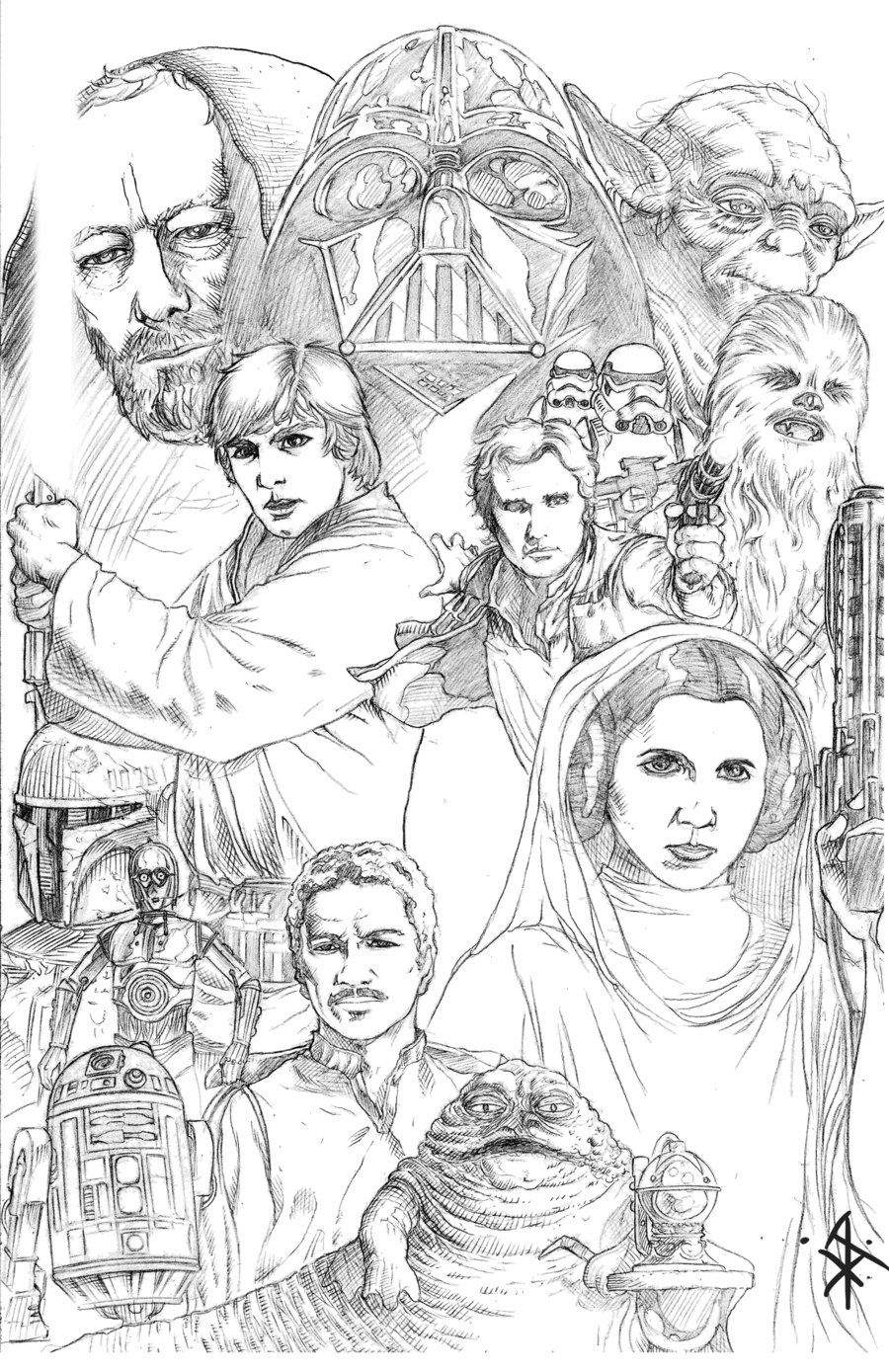 140+ Star Wars Coloring Pages Collection 51