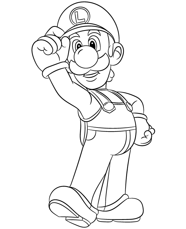 160+ Luigi Coloring Pages FREE Printable 102