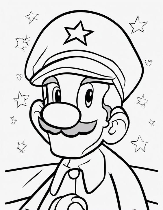 160+ Luigi Coloring Pages FREE Printable 108