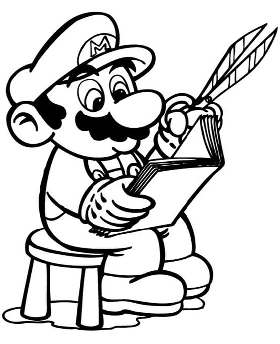 160+ Luigi Coloring Pages FREE Printable 112