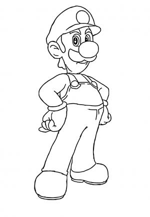 160+ Luigi Coloring Pages FREE Printable 123