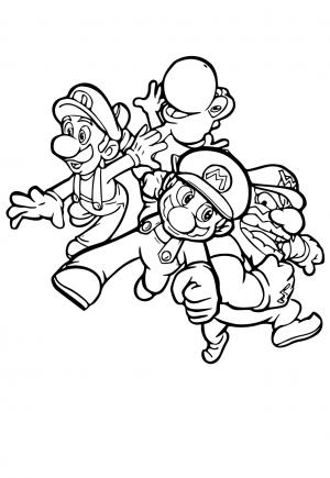 160+ Luigi Coloring Pages FREE Printable 124