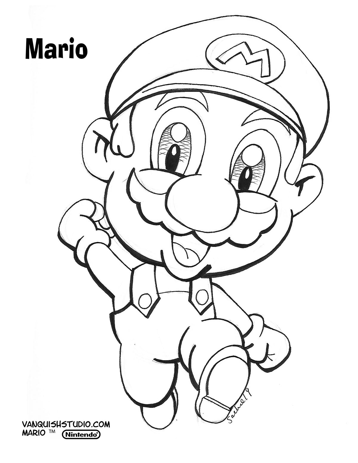 160+ Luigi Coloring Pages FREE Printable 13