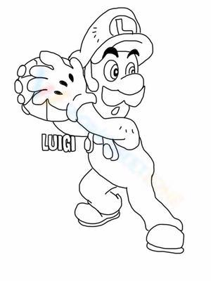 160+ Luigi Coloring Pages FREE Printable 130