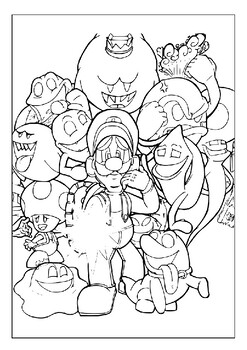 160+ Luigi Coloring Pages FREE Printable 134