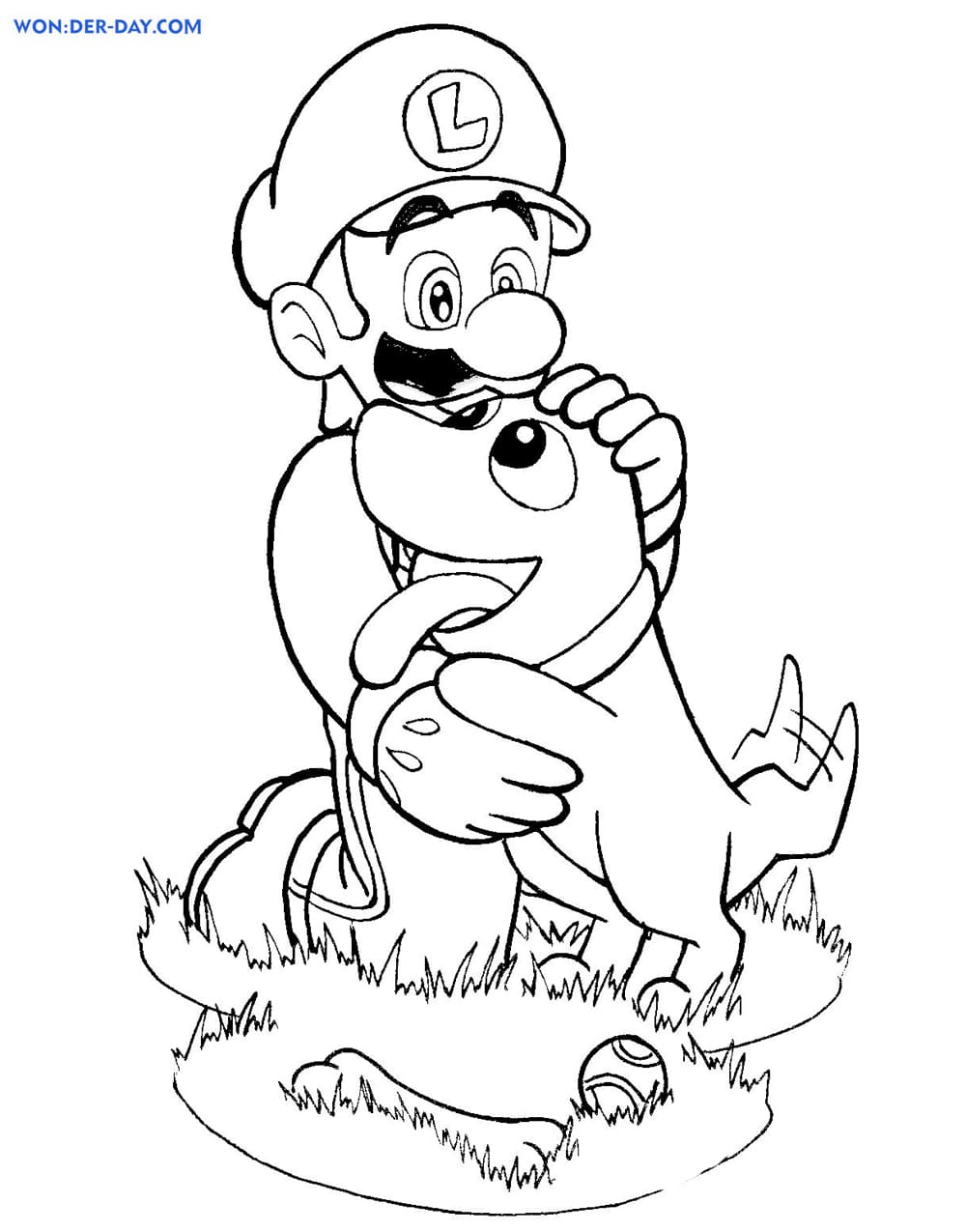 160+ Luigi Coloring Pages FREE Printable 18