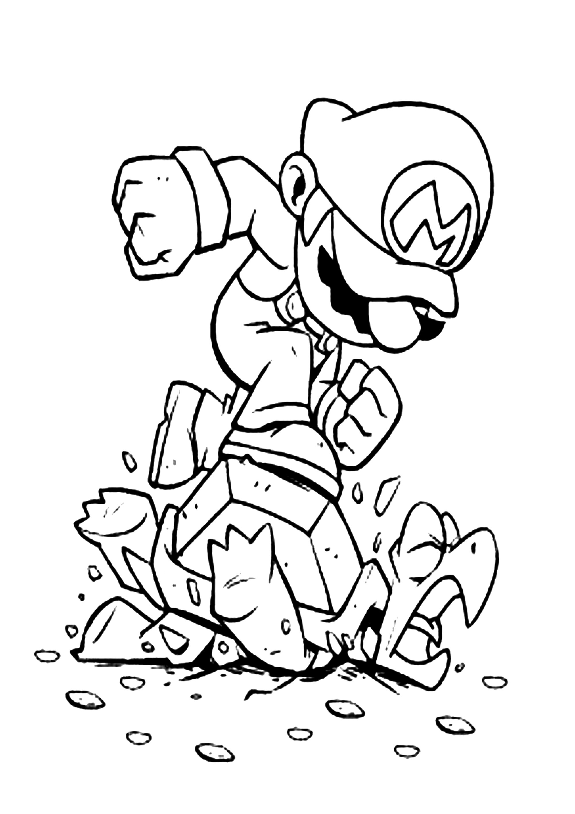 160+ Luigi Coloring Pages FREE Printable 2