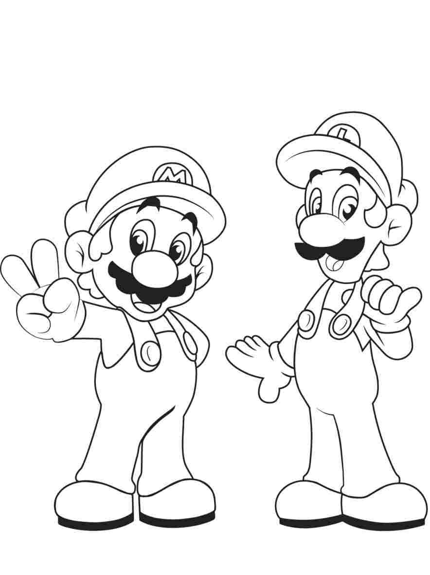 160+ Luigi Coloring Pages FREE Printable 20