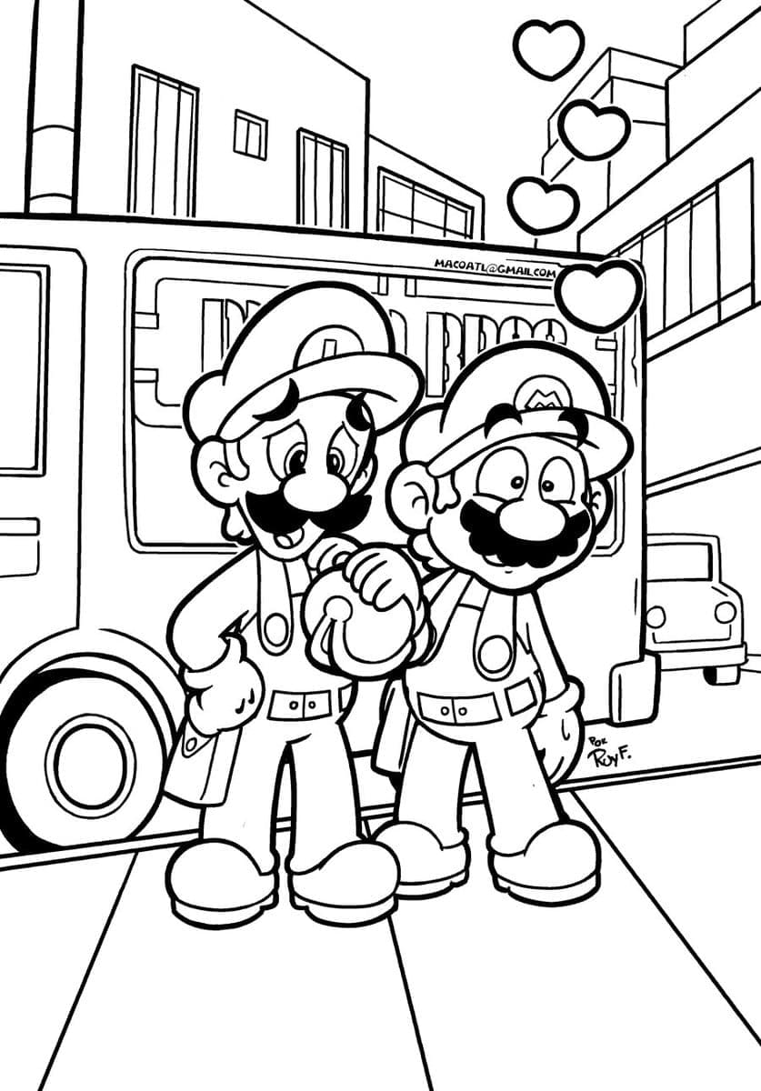 160+ Luigi Coloring Pages FREE Printable 21