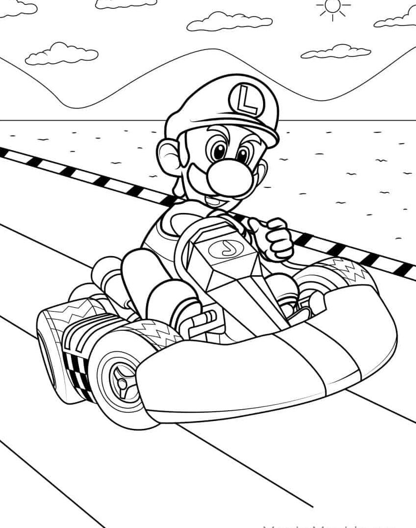 160+ Luigi Coloring Pages FREE Printable 25