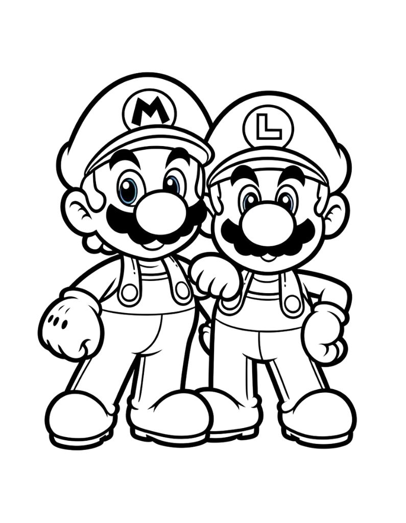 160+ Luigi Coloring Pages FREE Printable 28