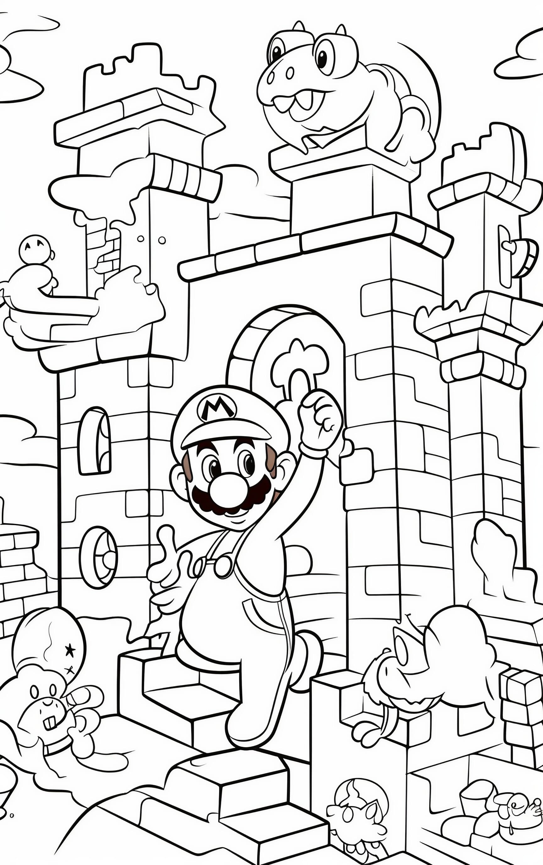 160+ Luigi Coloring Pages FREE Printable 4