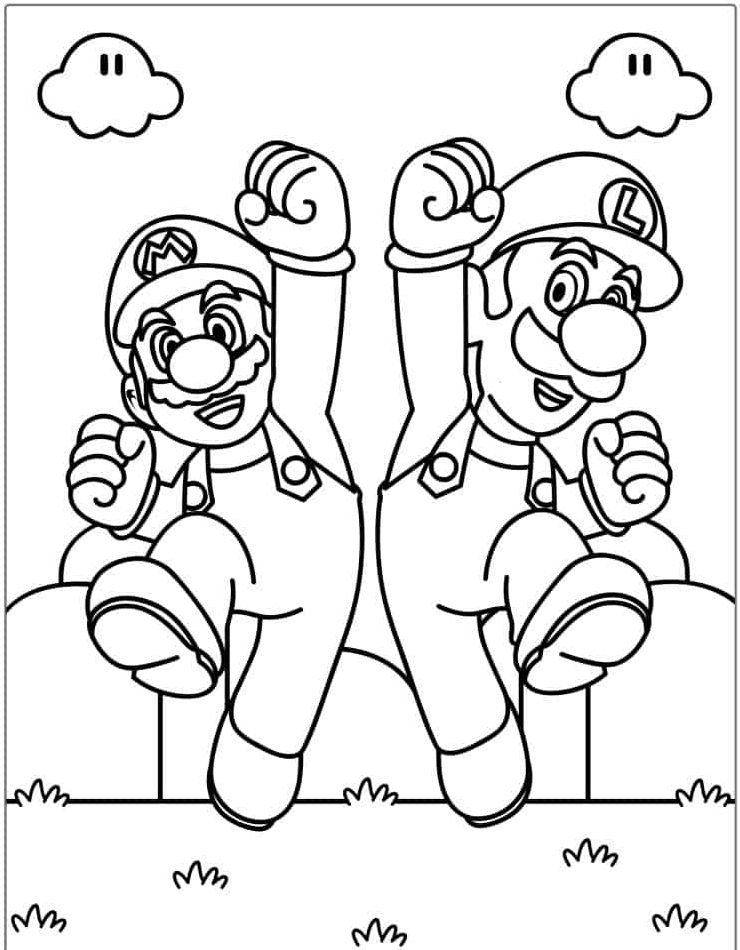 160+ Luigi Coloring Pages FREE Printable 48