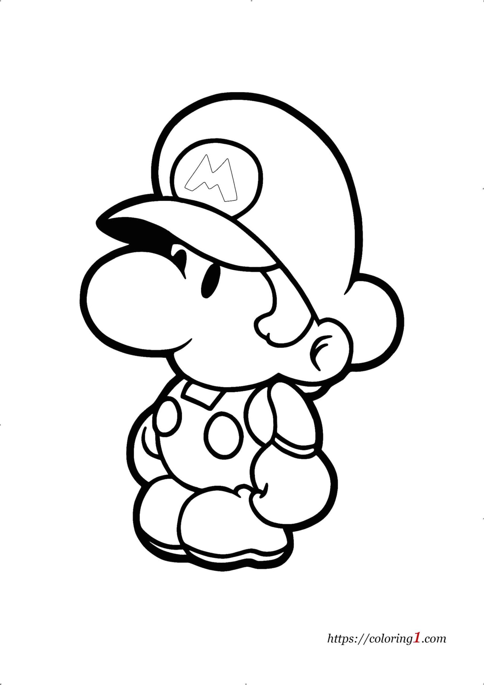 160+ Luigi Coloring Pages FREE Printable 5