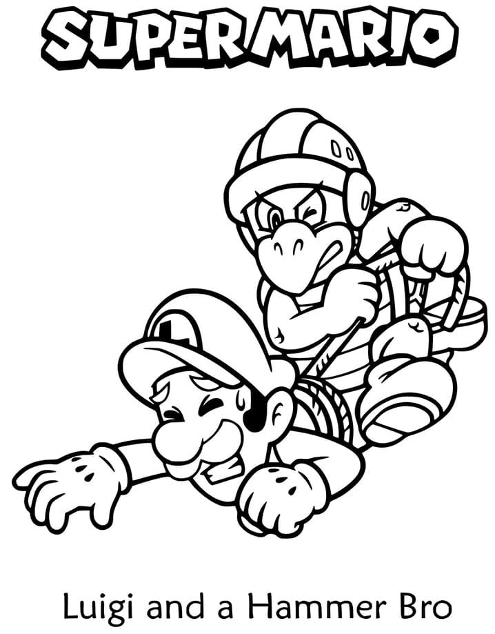 160+ Luigi Coloring Pages FREE Printable 59