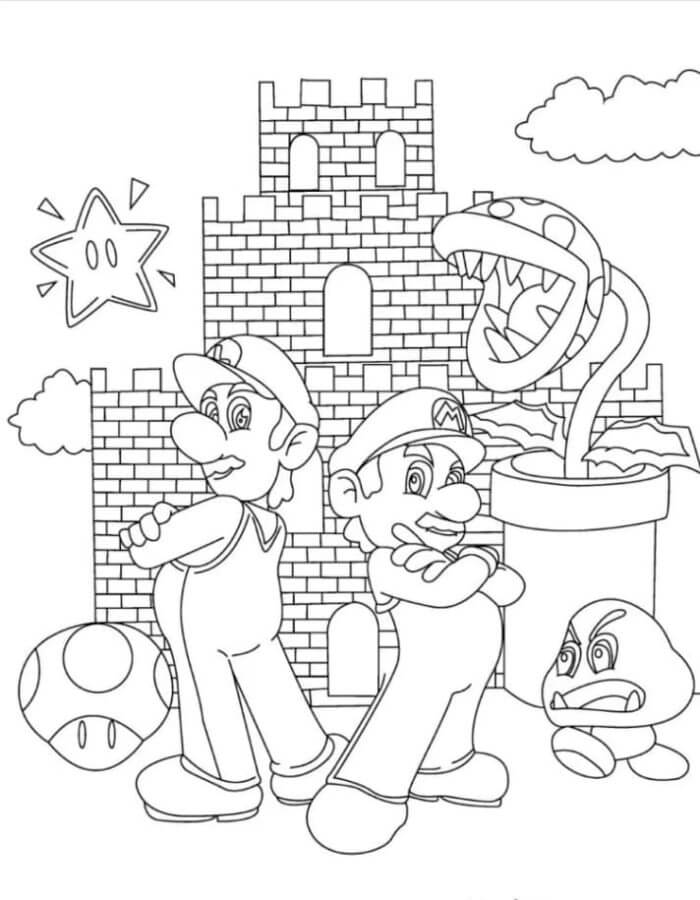 160+ Luigi Coloring Pages FREE Printable 61