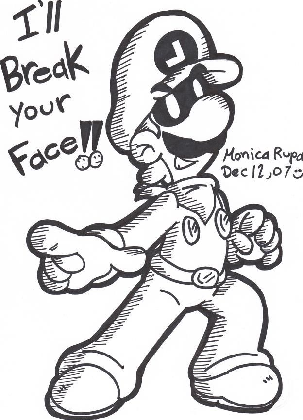 160+ Luigi Coloring Pages FREE Printable 67