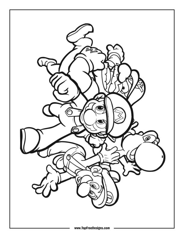 160+ Luigi Coloring Pages FREE Printable 90