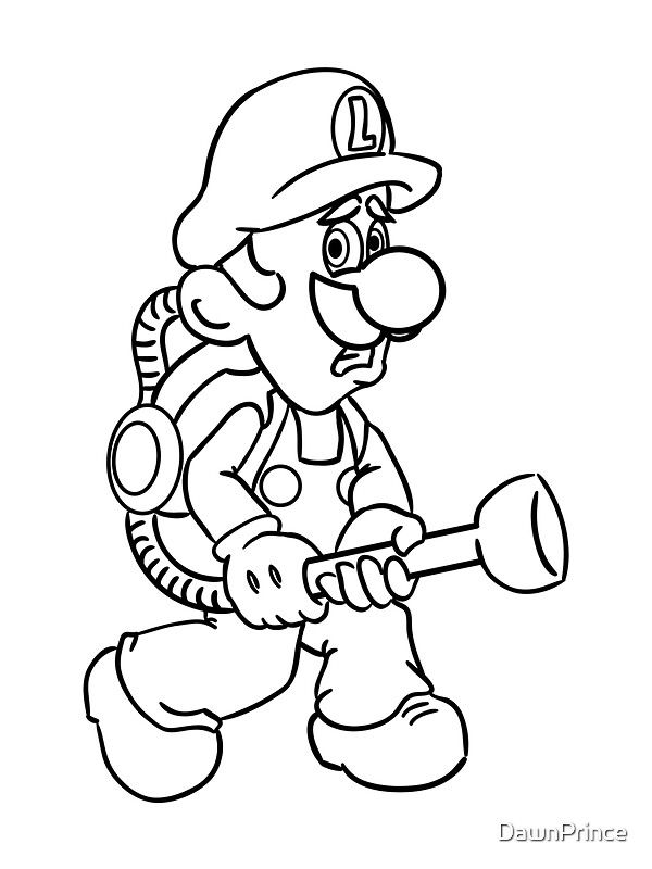 160+ Luigi Coloring Pages FREE Printable 91