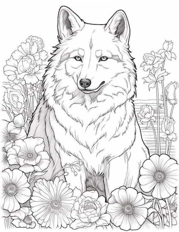 160 Wolf Coloring Pages: Howl with Creativity 101