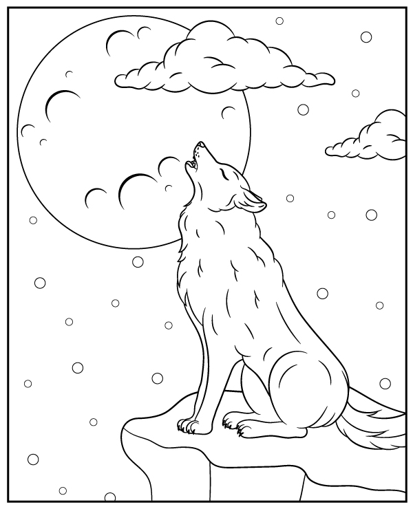 160 Wolf Coloring Pages: Howl with Creativity 106