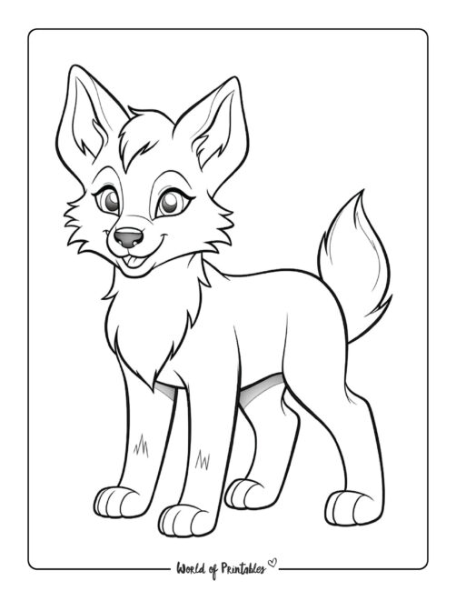 160 Wolf Coloring Pages: Howl with Creativity 113