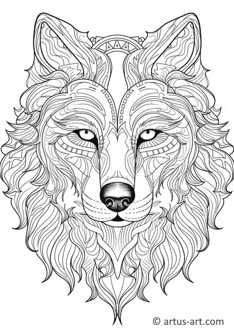 160 Wolf Coloring Pages: Howl with Creativity 120