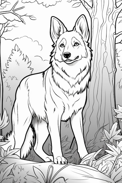 160 Wolf Coloring Pages: Howl with Creativity 126