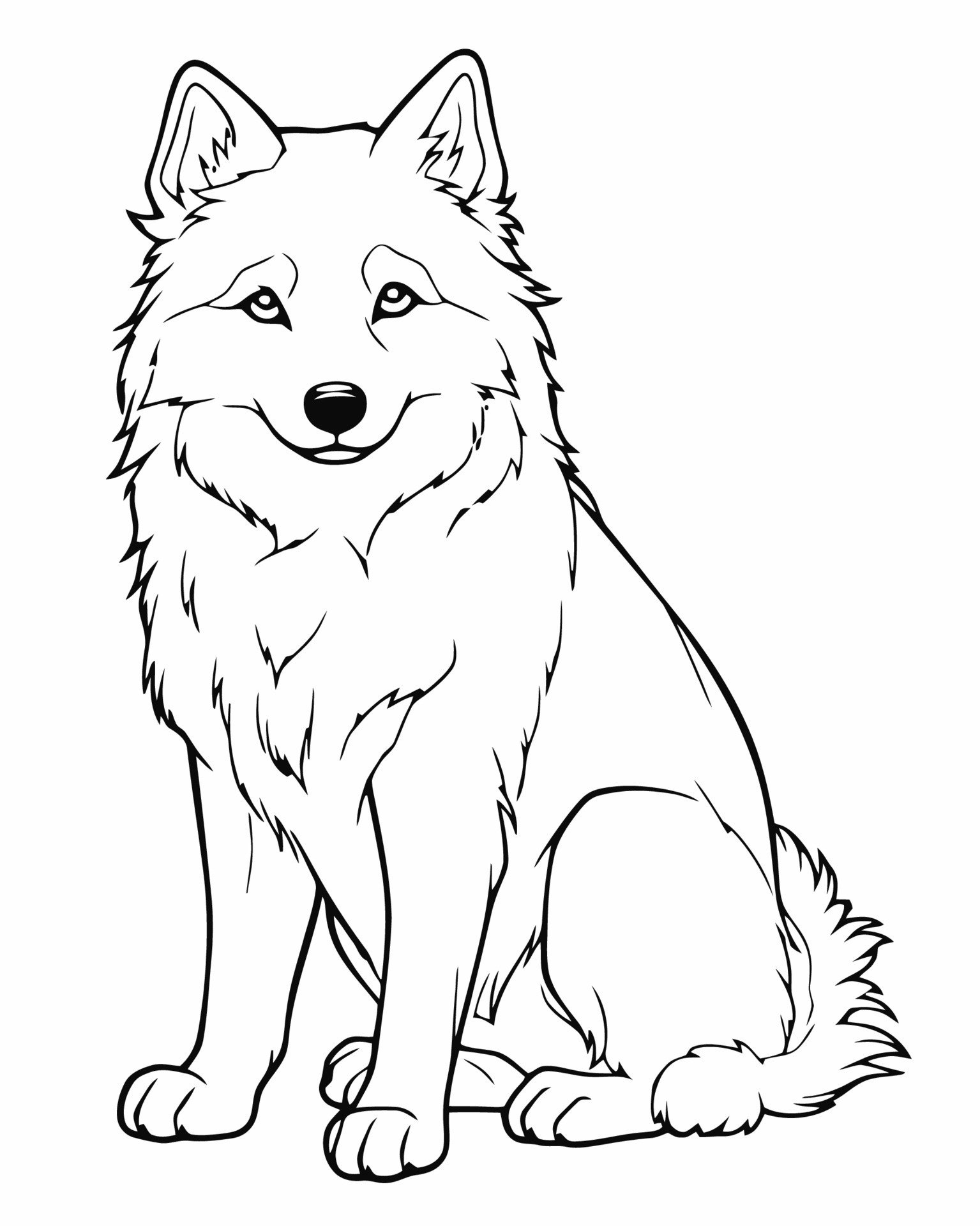 160 Wolf Coloring Pages: Howl with Creativity 14