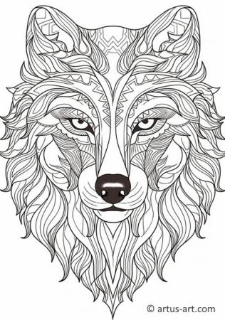 160 Wolf Coloring Pages: Howl with Creativity 142