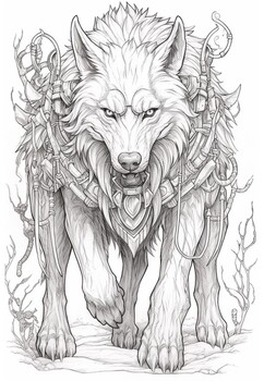 160 Wolf Coloring Pages: Howl with Creativity 156