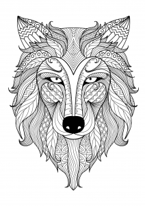 160 Wolf Coloring Pages: Howl with Creativity 163