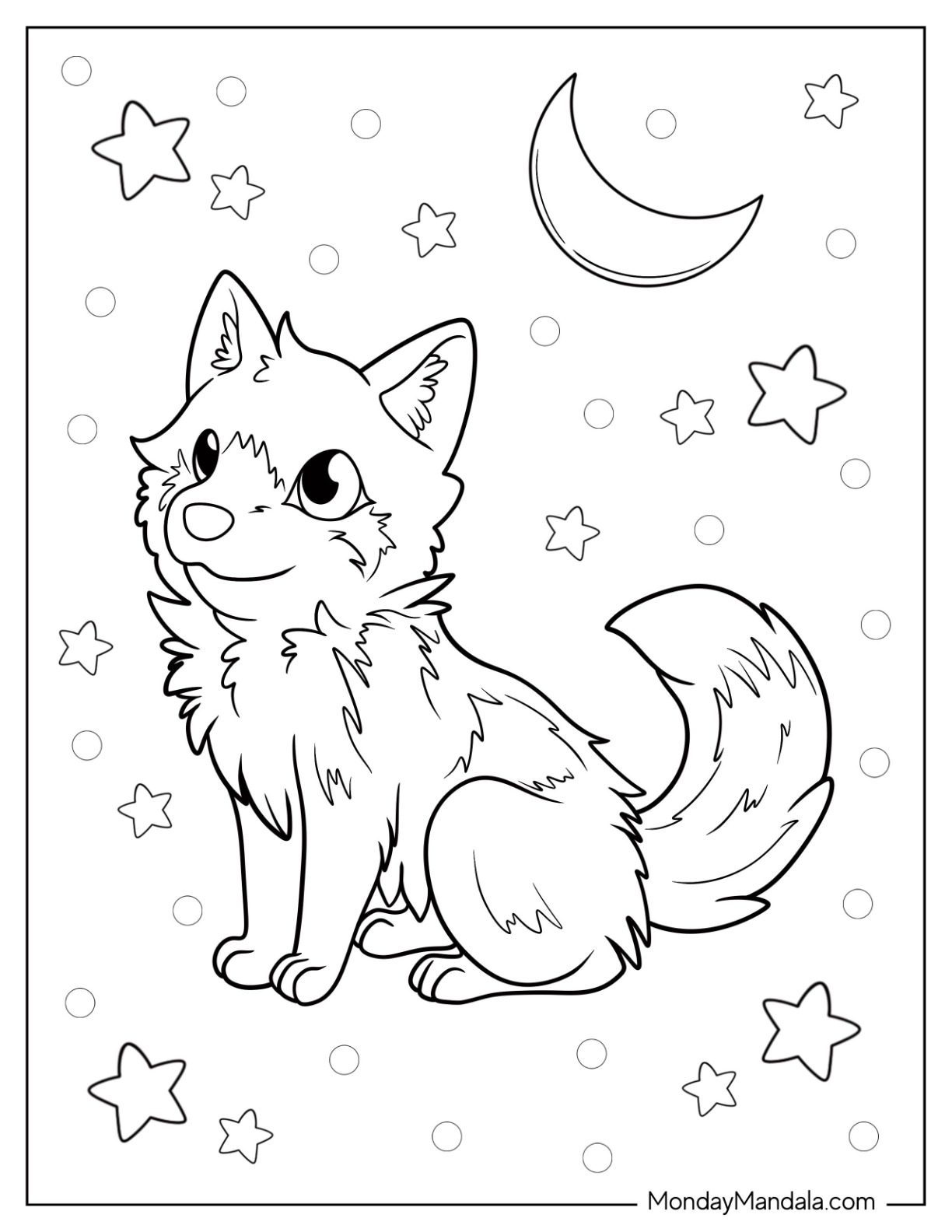 160 Wolf Coloring Pages: Howl with Creativity 22