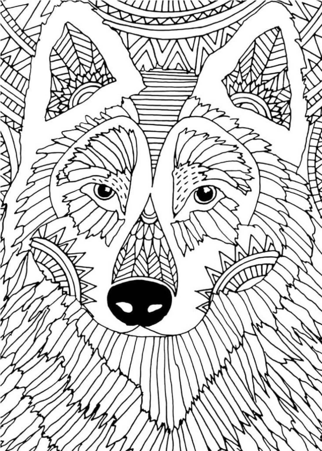 160 Wolf Coloring Pages: Howl with Creativity 25