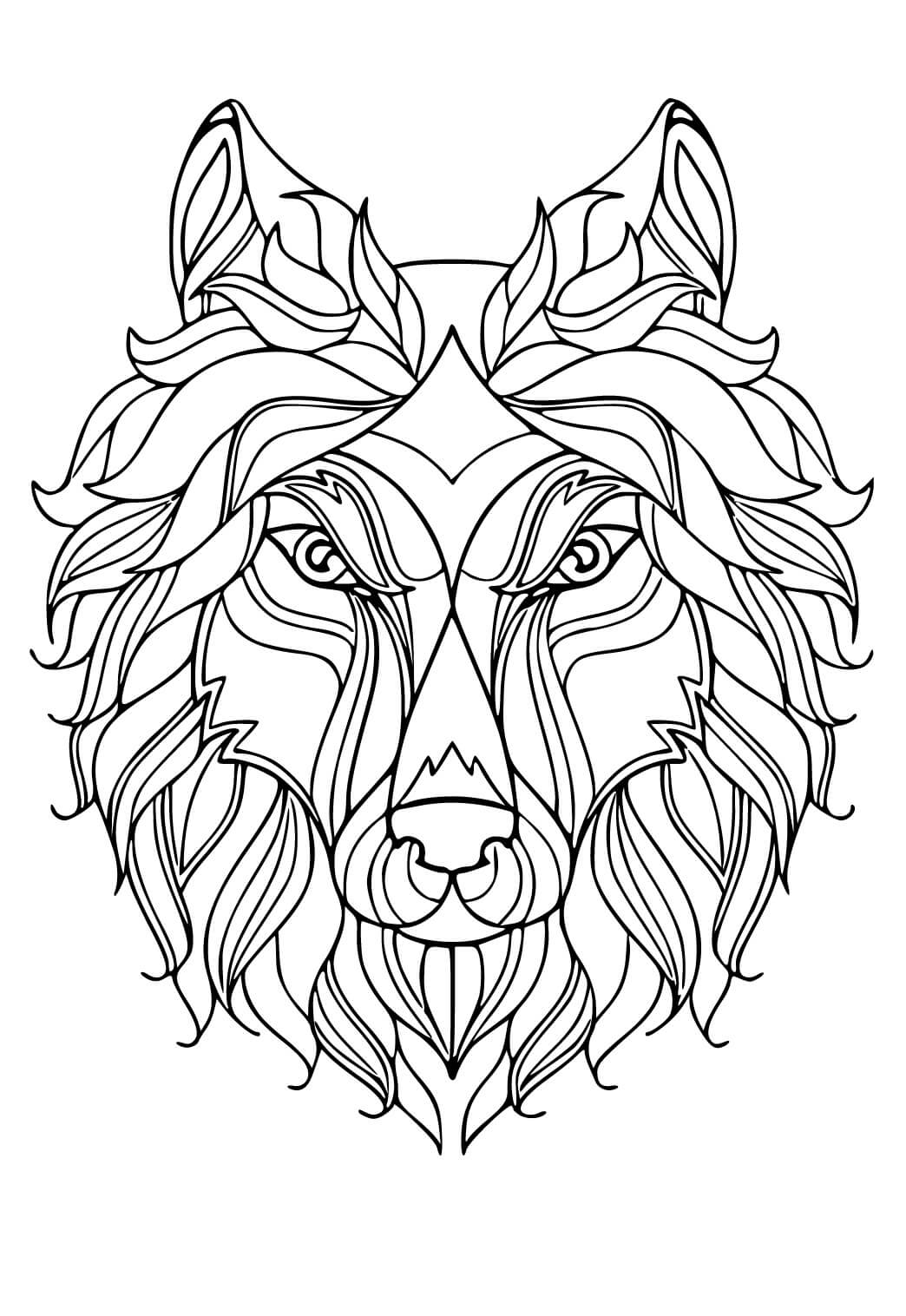 160 Wolf Coloring Pages: Howl with Creativity 27