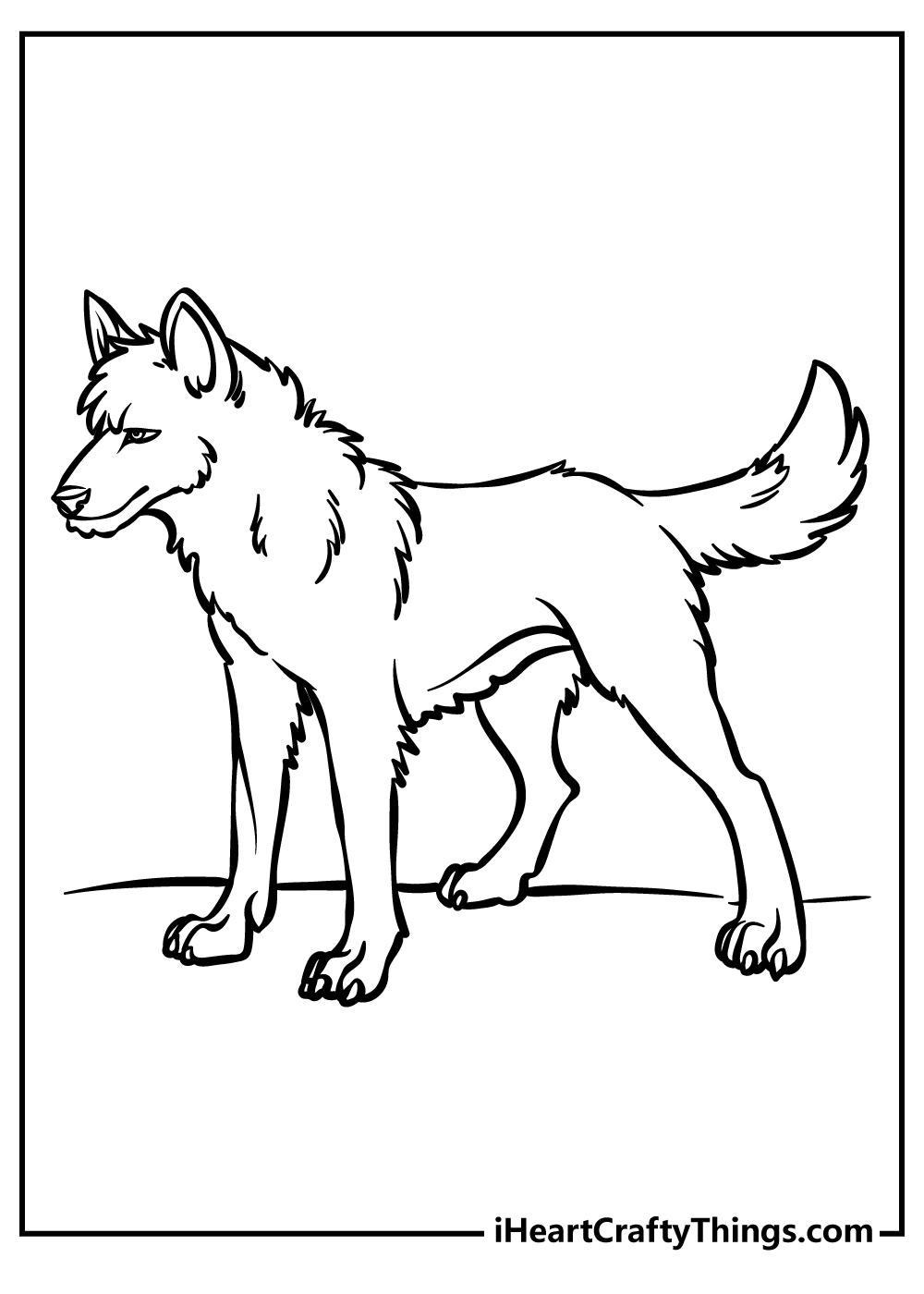 160 Wolf Coloring Pages: Howl with Creativity 29