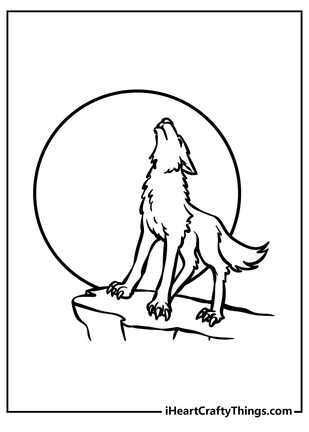 160 Wolf Coloring Pages: Howl with Creativity 30